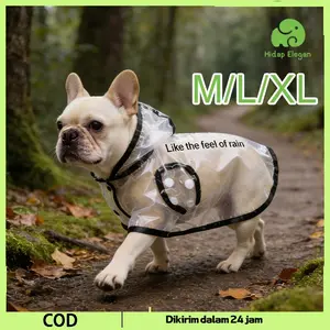 Jas Hujan Untuk Kucing Luar Ruangan Jas Ujan Anjing Tahan Angin Jas Hujan Kucing Transparan