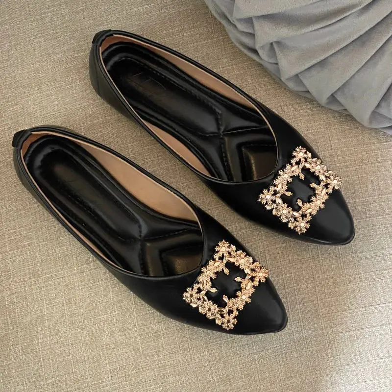 Aorora - Gisellle Sepatu Flatshoes Wanita Terbaru Style Korean Terlaris & Best Seller