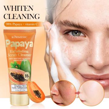 COD Kormesic Sabun Pepaya 100g Facial Wash Pemutih Penghilang Flek Hitam Mencerahkan Warna Kulit Kontrol Minyak Melembabkan Penghilang Flek Hitam Pembersih Wajah Pemutih Wajah Jerawat Tungau Pembersih