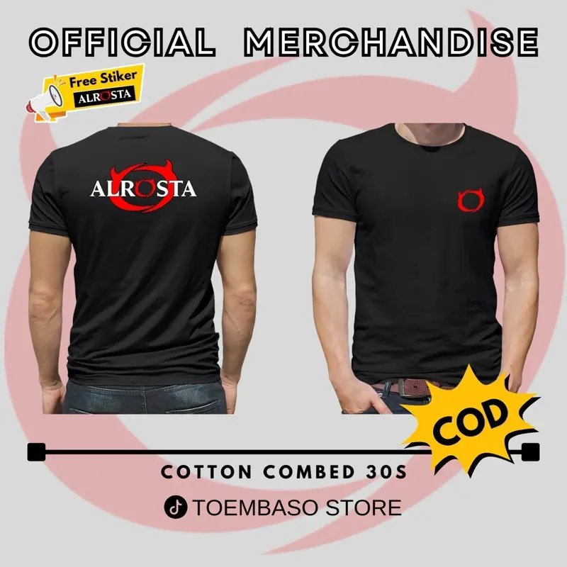 KAOS ALROSTA KAIN COTTON COMBED 30S SEGALA UKURAN
