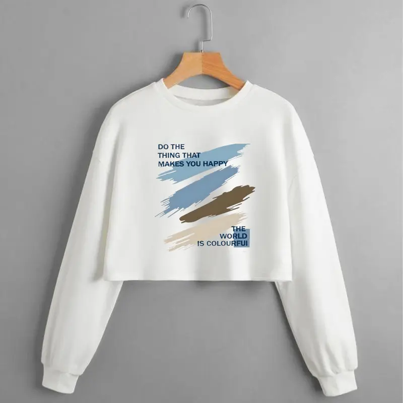 KAOS CROP TOP LENGAN PANJANG OVERSIZE /CROP TOP KOREA/CROP WANITA TERBARU 2023/CROP TOP WANITA FASHION 0