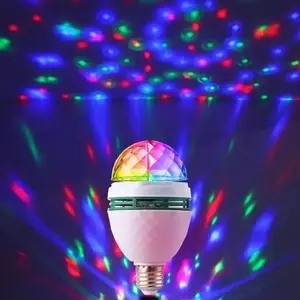 Lampu Disko Putar / Pesta Disco LED Warna Warni Karaoke Party Light/Bohlam Disco Full Colour Lampu Disco Putar Warna Warni LED/Lampu Disco Putar Fitting E27 / Lampu Disko Hias LED Kamar Putar