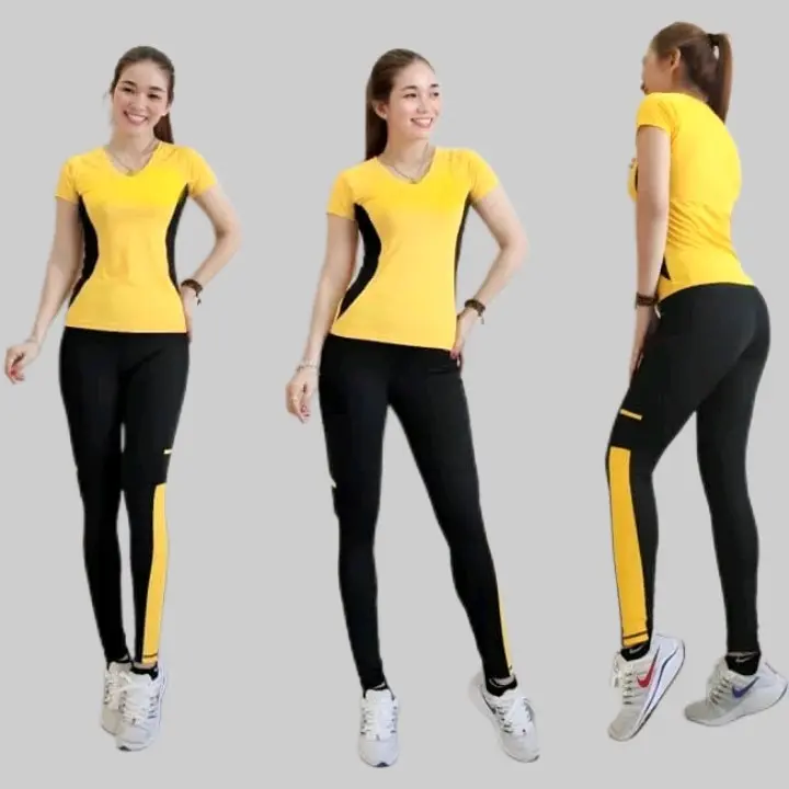Setelan baju Olahraga Senam Wanita Untuk Zumba, Aerobic, Gym Yoga, Fitness 4