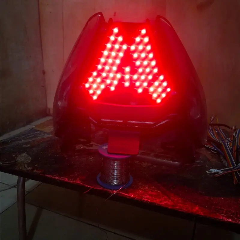 stoplamp running beat baru deluxe/street 2020-2024 10mode lampu rem Kendaraan Motor 0