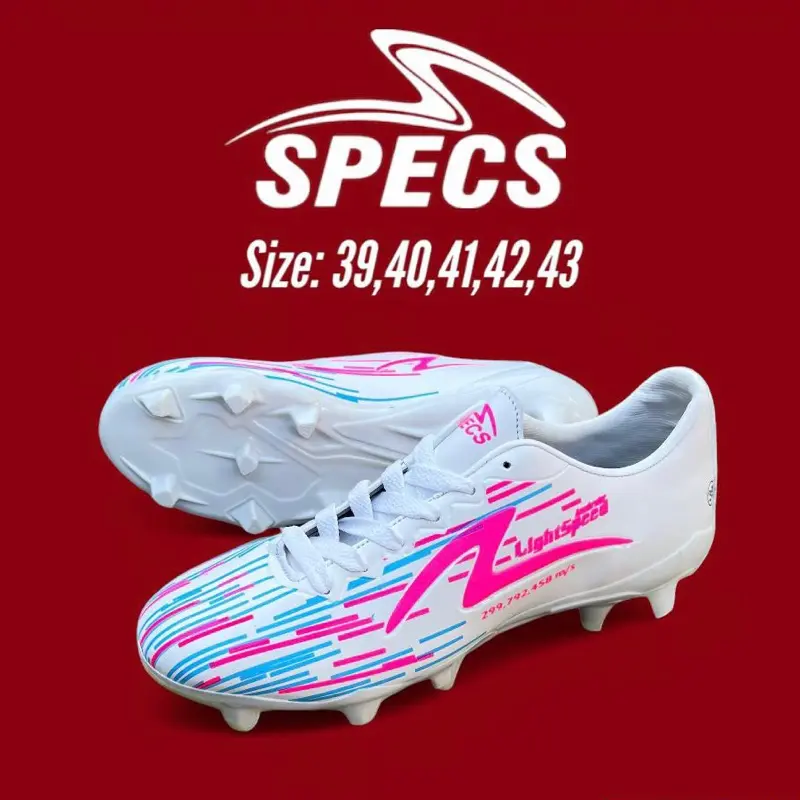 Sepatu Bola Specs Lightspeed Reborn Iluminate White FG  Uniseks Best Seller Pria Boots 0