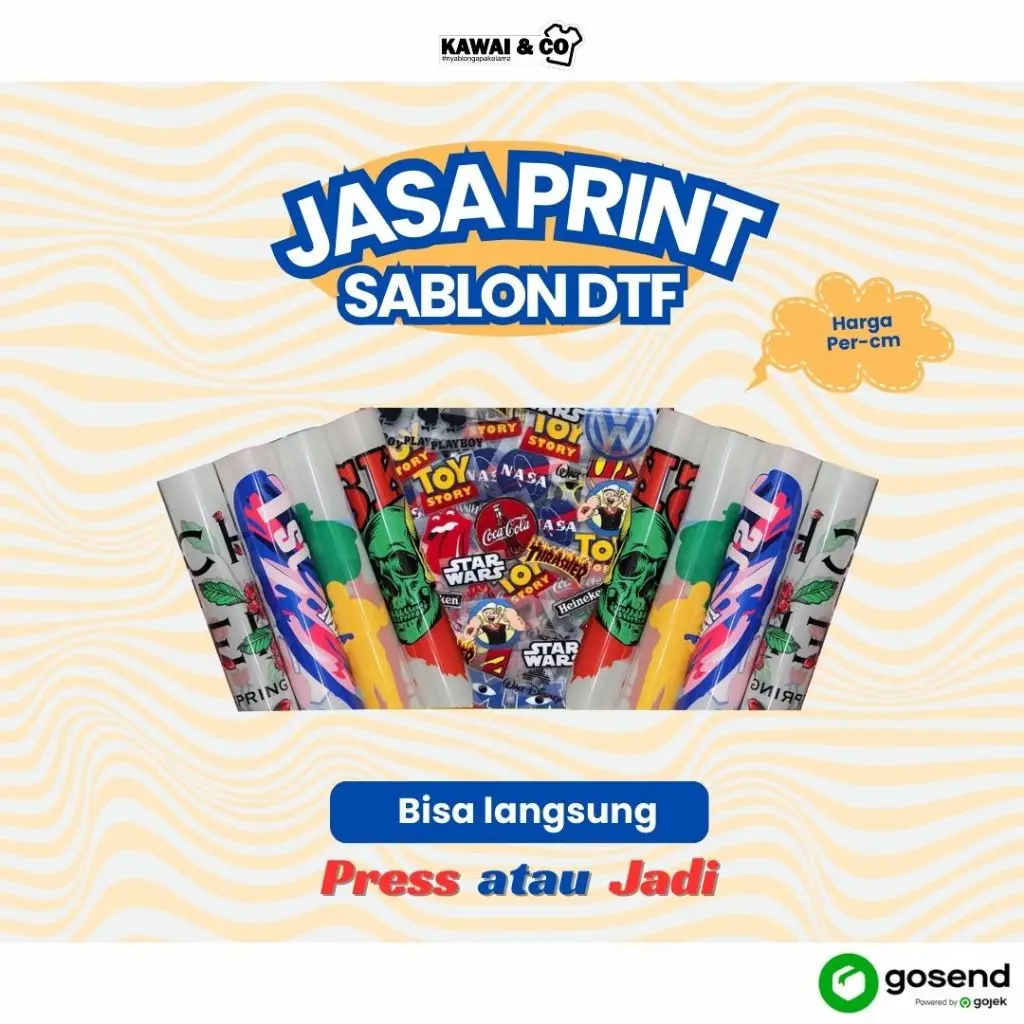Jasa Print DTF Harga per cm Centimeter 58x100cm Cetak Sablon Digital Sehari Jadi Bisa Ditunggu - Summer Store