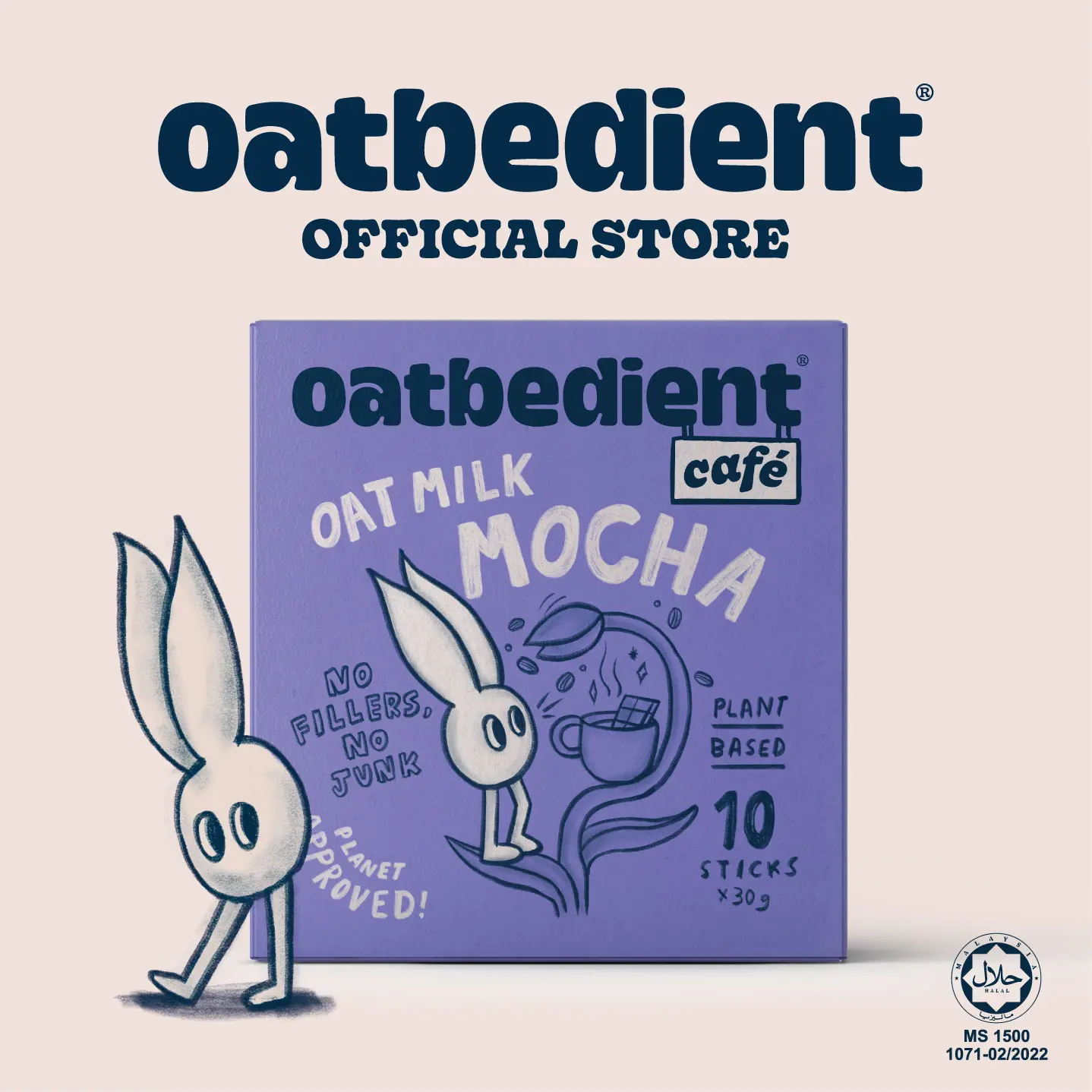 [Buy 2 at $15] Oatbedient Oat Milk Mocha (10 x 30g)