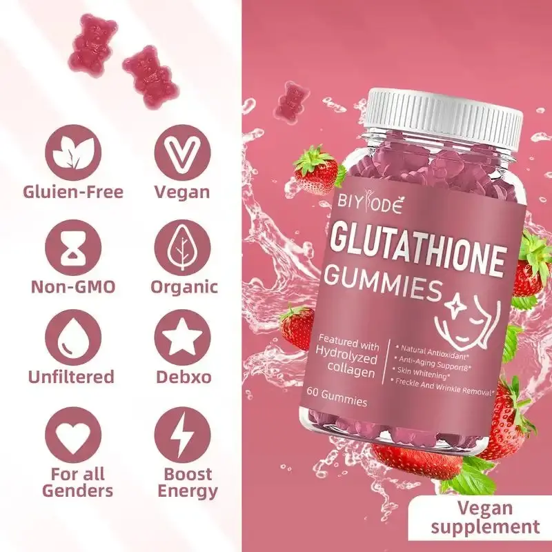 biyode glutathione gummies fda approved FDA] BIYODE Glutathione Collagen Gummies, with antioxidant, whitening and  anti-freckle effects Brightens Skin Glowing detox Skin Whitening Anti-Aging  Pampapayat ng body main image 0