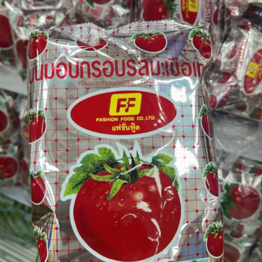 SNACK JISOO TOMATO CRACKER RASA TOMAT SNACK IMPORT THAILAND 58gr