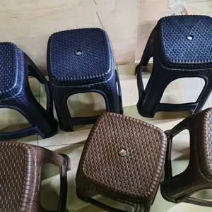 Paket 3 pcs MURAH - Kursi Baso Plastik Motif Rotan SUMO TABITHA - Tahan Beban 100Kg - Chairs - Furniture