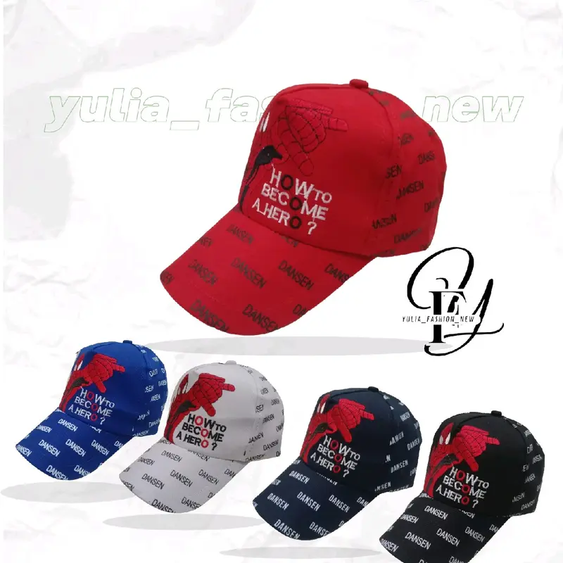 topi anak bordir spiderman sablon dansen/topi anak baseball bordir spiderman 0