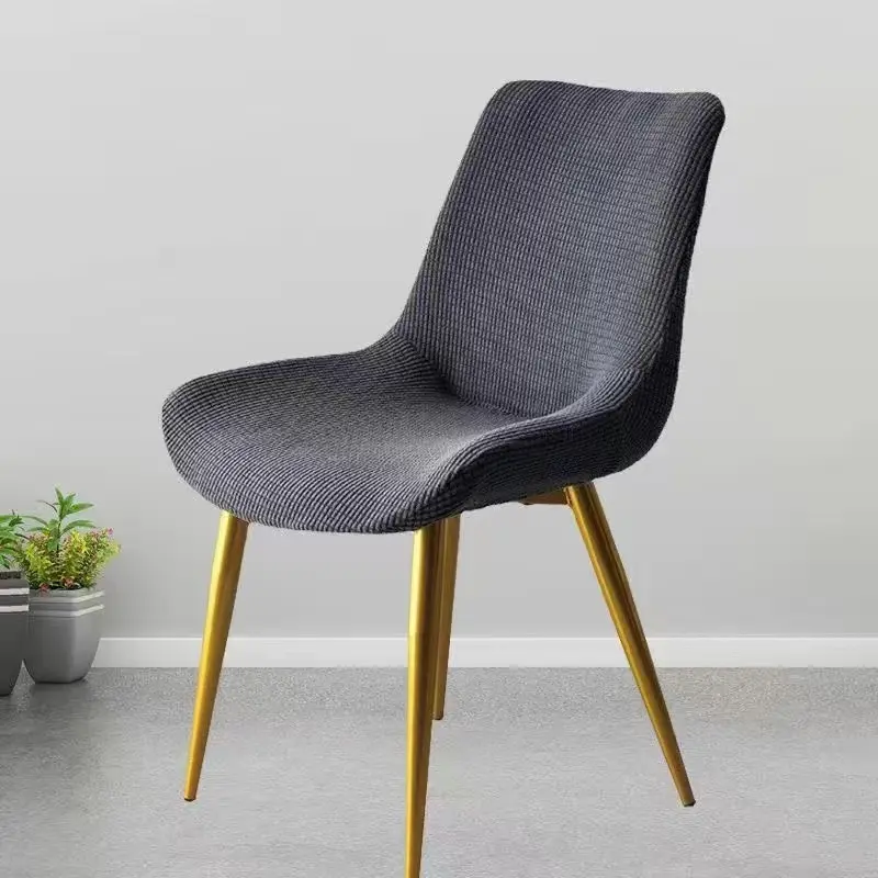 LOCAL STOCK  velvet chair cover curve dining chair cover anti scratch chair cover Elastic chair cover  low back dining chair cover slipcover