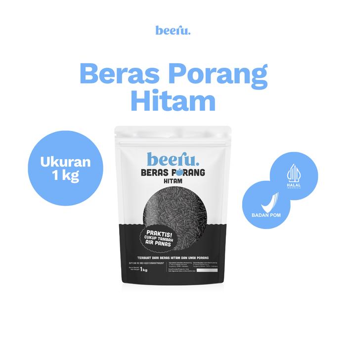 Gambar Beeru Beras Porang Hitam Pouch 1 Kg - Shirataki Konjac Rice dari Beeru Official Store Kota Tangerang Selatan Tokopedia