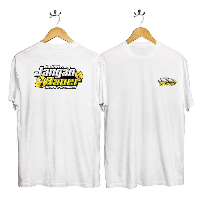 kaos oblong JANGAN BAPER/t-shirt/kaos dewasa/kaos wanita/pria/kaos lengan pendek 6