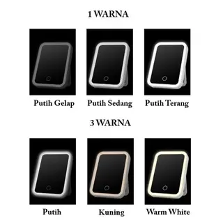 BISA COD C5287 Cermin Lampu LED Tombol Sentuh Layar / Cermin rias LED / Kaca Cermin Lampu 1