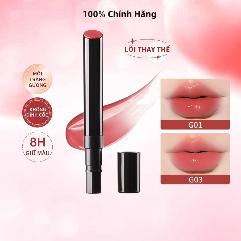   Refill Son Thạch   Thêm Tinh Chất Dipeptide Kép Dưỡng Ẩm Giảm Khô Lộ Vân Môi Lên Màu Tự Nhiên Chỉ Trôi Dưỡng Không Trôi Màu Phù Hợp Cho Học Sinh Sinh Viên Và Người Đi Làm 2.2g 