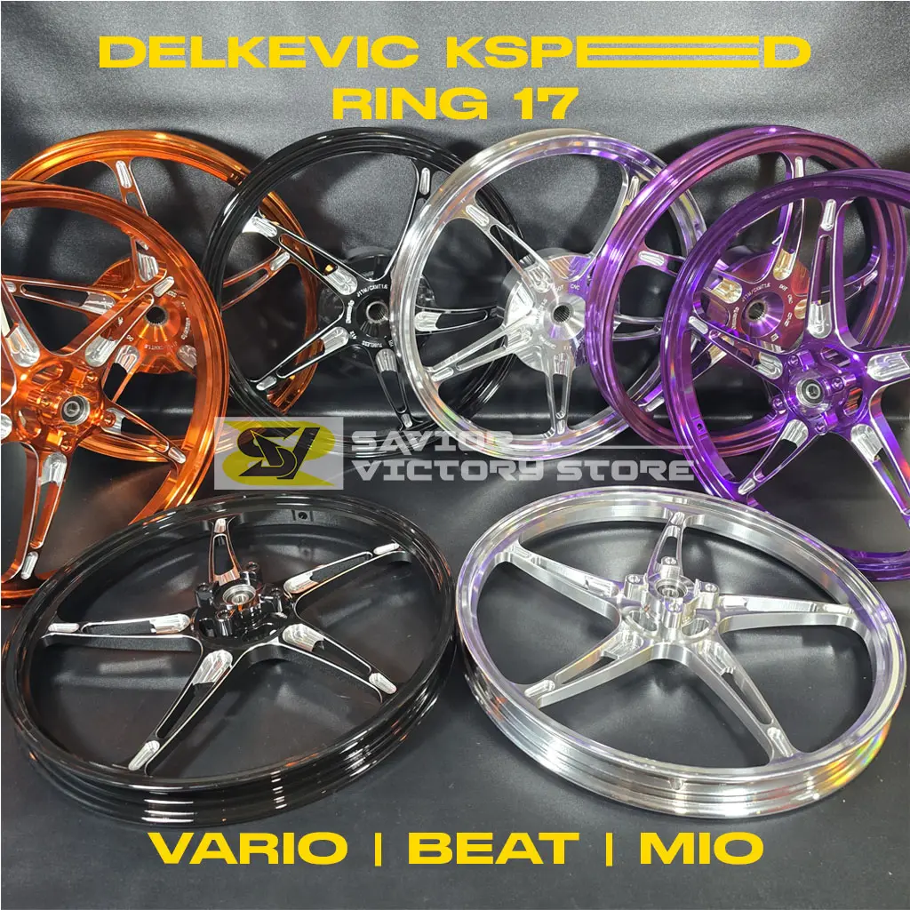 VELG DELKEVIC KSPEED BINTANG LAUT RING 17 VARIO 125 VARIO 150 BEAT MIO PNP VELG KING SPEED NEW SPEED VARIO RING 17 Motorcycle