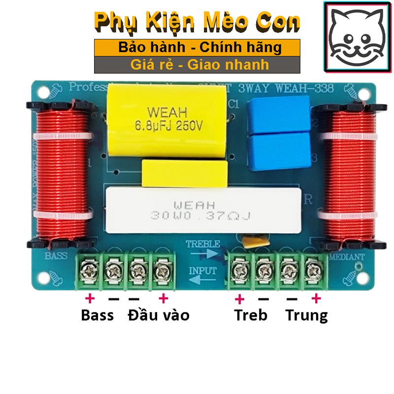 Mạch phân tần 3 đường tiếng, phân tần loa WEAH338 dùng cho dàn âm thanh gia đình giá 1 chiếc Phụ Kiện nghe nhạc