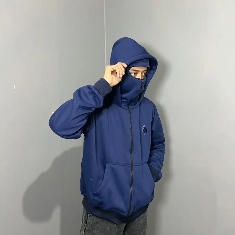 PLATINUM WORLD Hoodie Balaclava Zipper Boxy Oversize Premium Quality 3