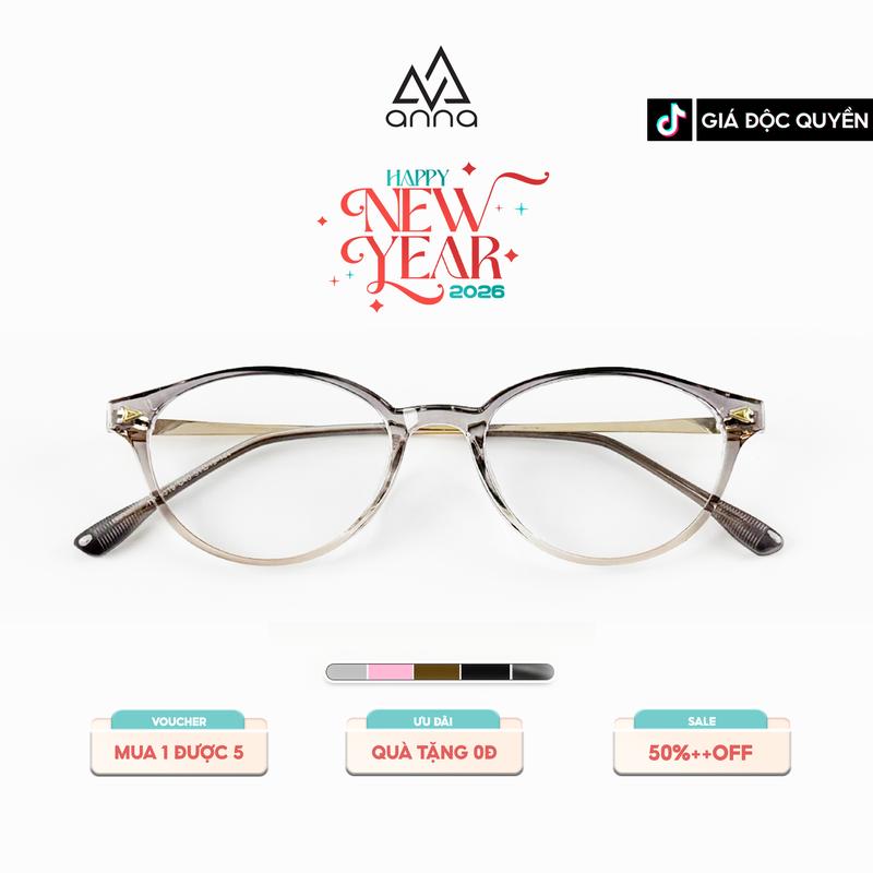   LIVE  Gọng Kính ANNA Unisex Dáng Mắt Mèo Chất Liệu Nhựa Mix Kim Loại  30319 