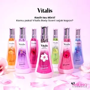 VITALIS Luxury Body Scent Eau De Cologne 60ml & 120ml - Aroma Segar dan Elegan Untuk Wanita Modern