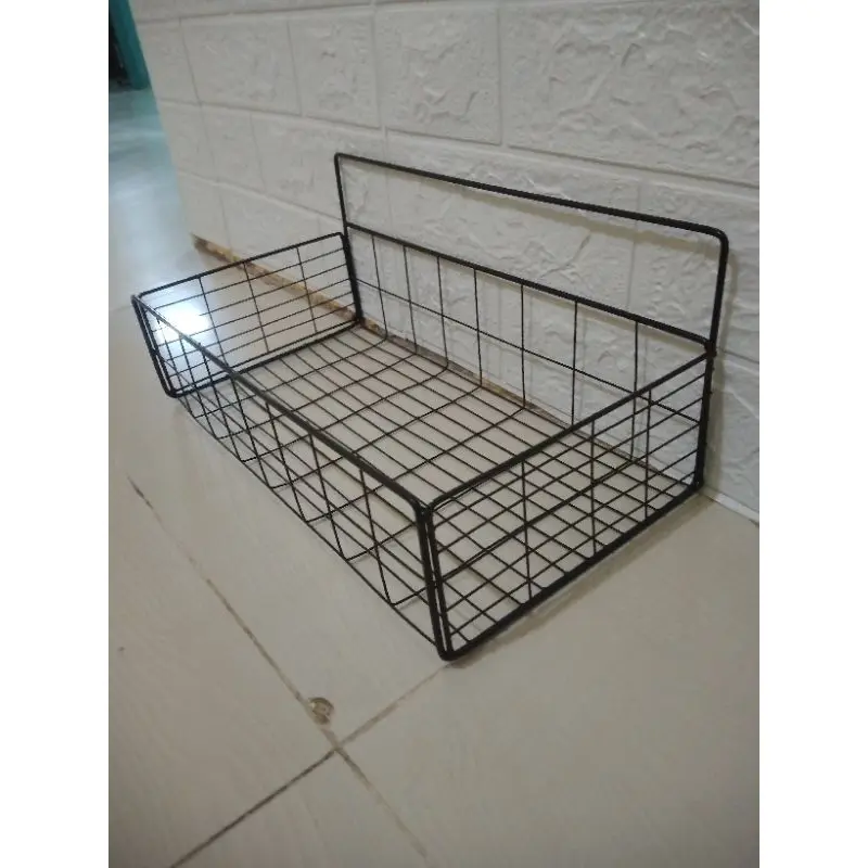 (PEROMO) TERMURAH. RAK keranjang gantung tempel dinding keramik kamar mandi /rak keranjang 35cm 5
