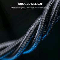 Gambar AUKEY Kabel Charger USB A To C Fast Charging 60W Braided Nylon 1.8M iPhone Samsung Laptop CB-NAC2 - Black dari Aukey Shop Bandung Kota Bandung 5 Tokopedia