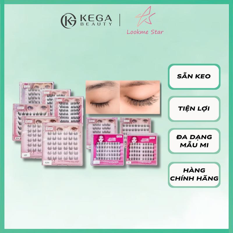 Mi giả sẵn keo Lookme Star dễ gắn cong tự nhiên gân trong mềm nhẹ tái sử dụng đư