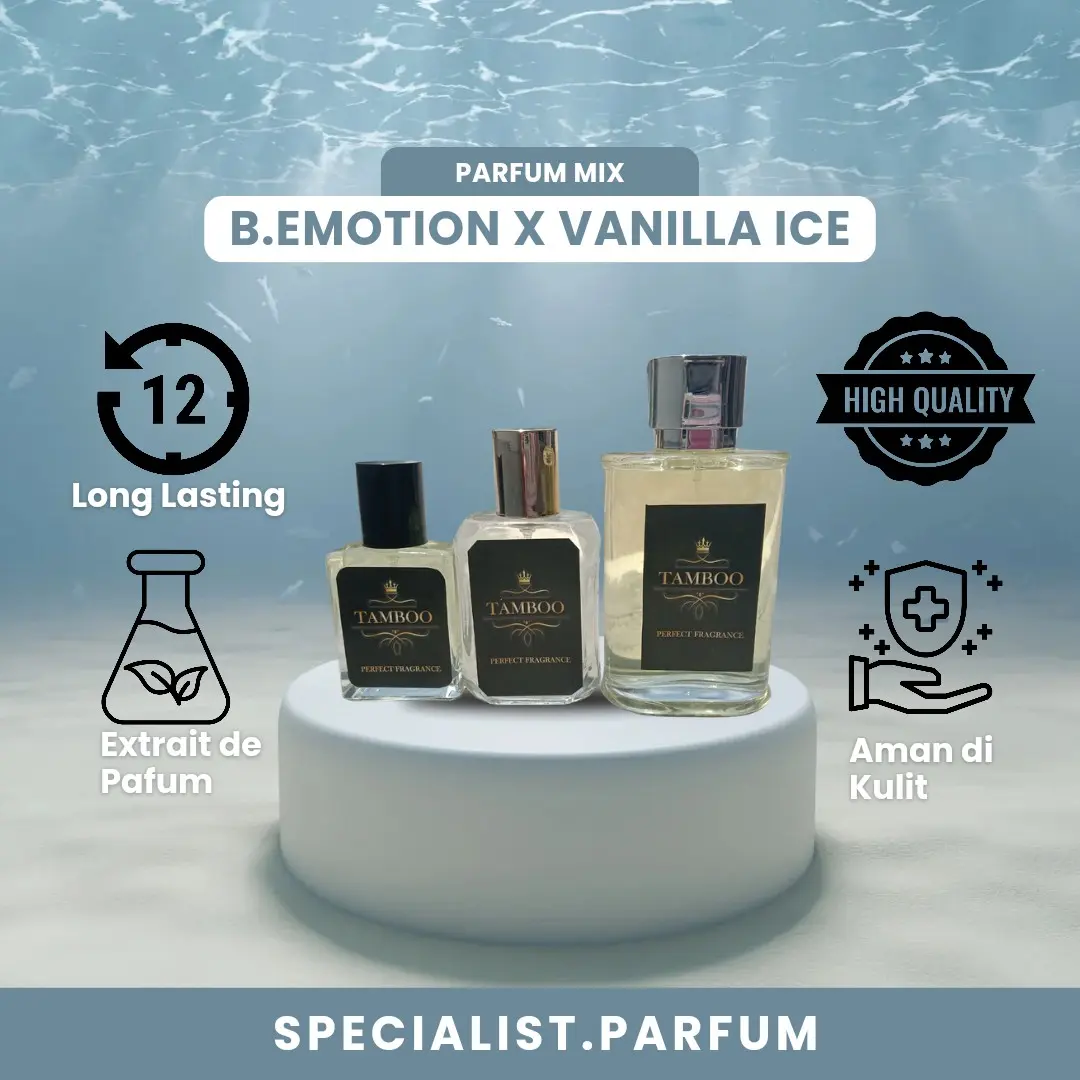 Parfum Mix Blue Emotion X Vanilla Ice Bibit Refill Pria & Wanita Perfume