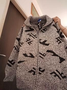 Product Review of Jaket Rajut Resleting Leher Tinggi Tebal Premium Pria Wanita | Sweater Knit Zipper Turtleneck Motif Saku | Knitwear Baju Hangat Ibu from M**A N** 1