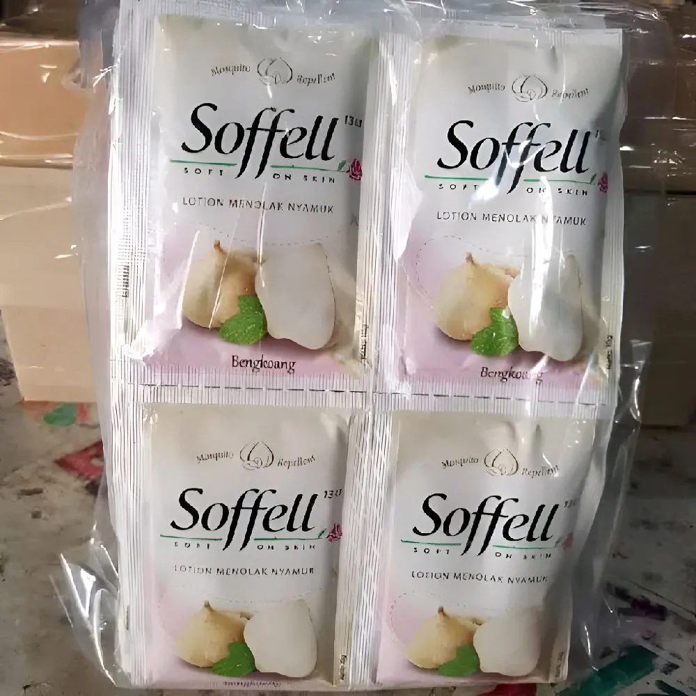 soffell bengkoang 9gr 2 renceng 24 sachet lotion anti nyamuk