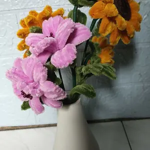 Vas Bunga Klasik Aesthetic / Guci Flower Vase Concrete / Haisan Meja Dekorasi Rumah Estetik