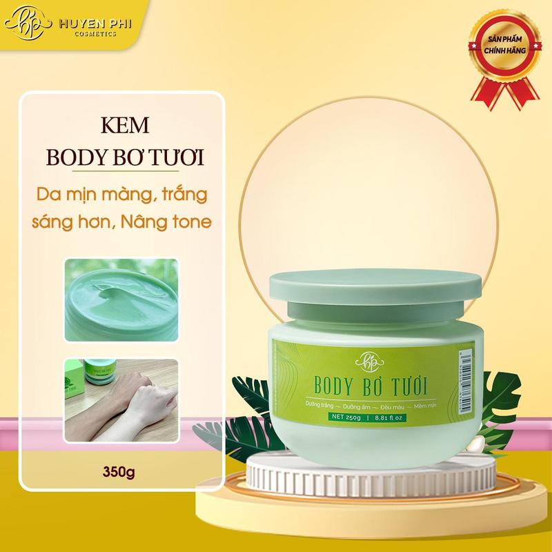 Kem Body Bơ Tươi Huyền Phi - Da mịn màng trắng sáng