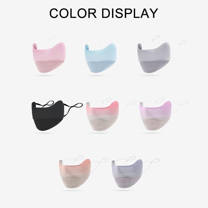 Product Introduction of NOFOXO Summer Adjustable Anti-UV Mask Ear Straps Dustproof Anti Fogging UPF50+ Sun Protection Facemask Breathable Ice Silk Women 34