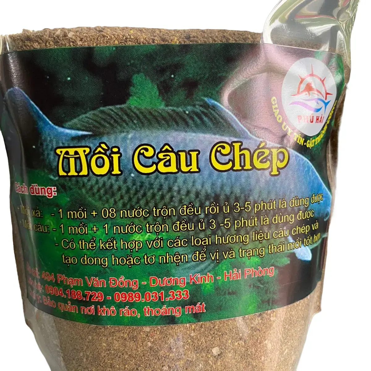 [COMBO 5 Tặng 1] Mồi câu cá chép Phú Hải (500g) - Chuyên cá chép tự nhiên,dịch vụ