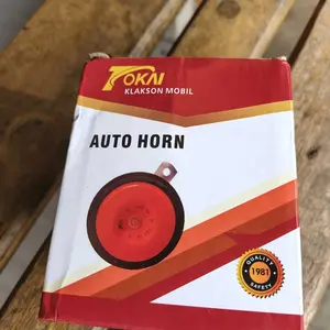 Klakson Disc Universal Mobil/Motor 12V 118dB Kuning/Merah/Biru 90mm Waterproof