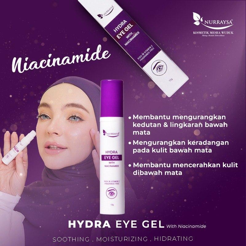 Product Introduction of NURRAYSA HYDRA EYE GEL WITH NIACINAMIDE Gel mata anti-penuaan, lingkaran gel, kulit kering, mencerahkan, Gel mata kelembapan, Anti kedutan, pelembab, kitaran mata hitam, anti-kedut, Skincare, mata panda, mata hitam, eyebag, dark circle, pelembap Comfort 2