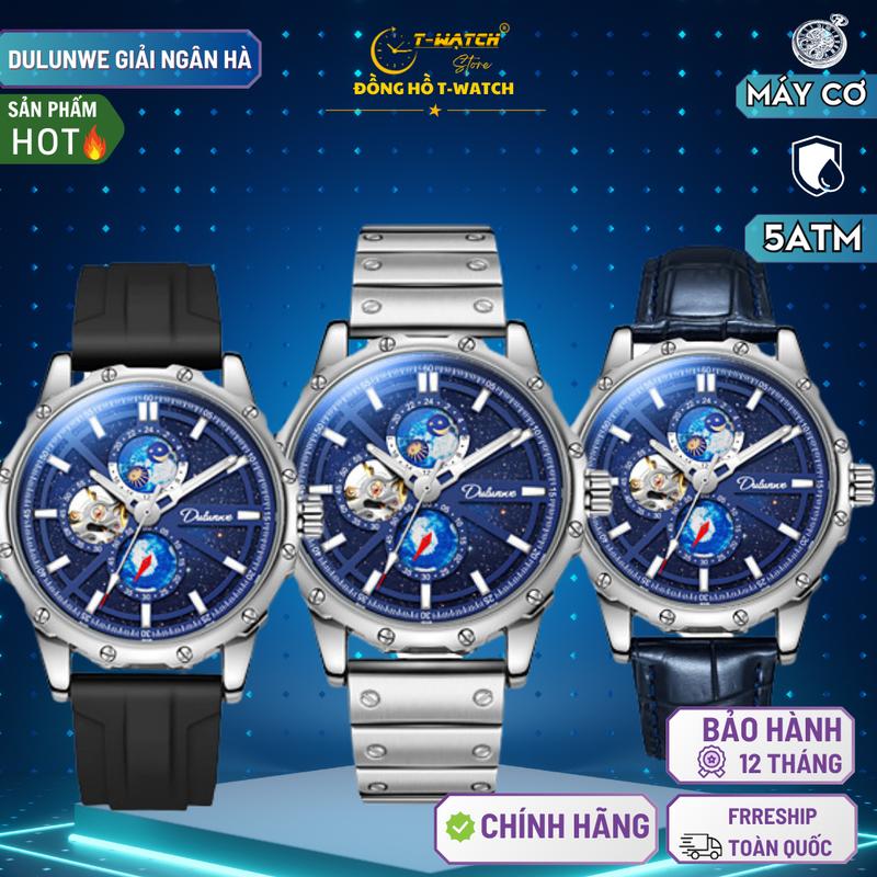 Giá Mở Bán Độc Quyền Đồng hồ cơ Dulunwe Giải Ngân Hà Size 42mm chống nước 5ATM Watch Đeo Tay Nam