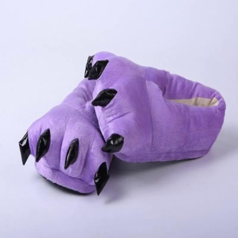 Product Introduction of Cartoon Animal Shoes Paw Shoes Autumn and Winter Lovers Bag with Warm Shoes Men and Women Children Monster Home Shoes 15