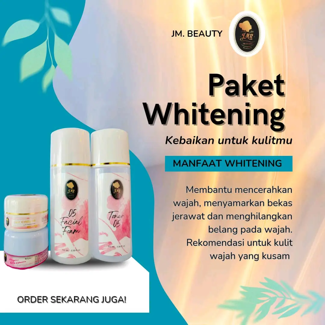 Jmb set whitening - JM BEAUTY SKINCARE -  JMB CANGGU MOJOKERTO  Mencerahkan  Wajah Kusam - best seller jmb