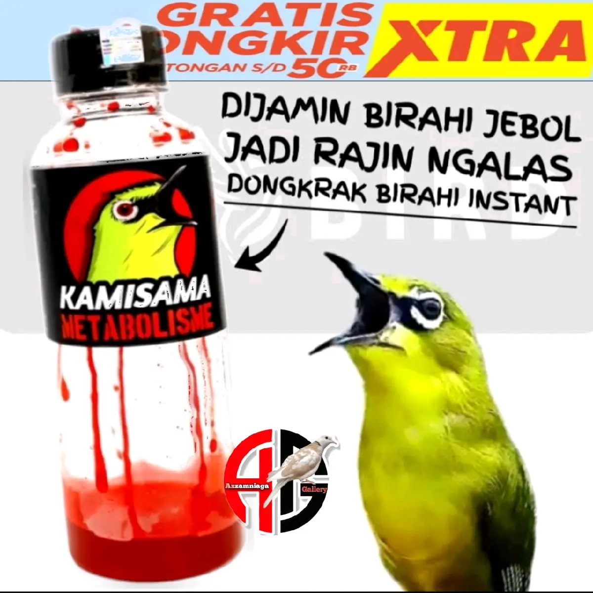 KAMISAMA VITAMIN PLECI BOTOL 250 BESAR DEXTRO PLECI MAKANAN BURUNG