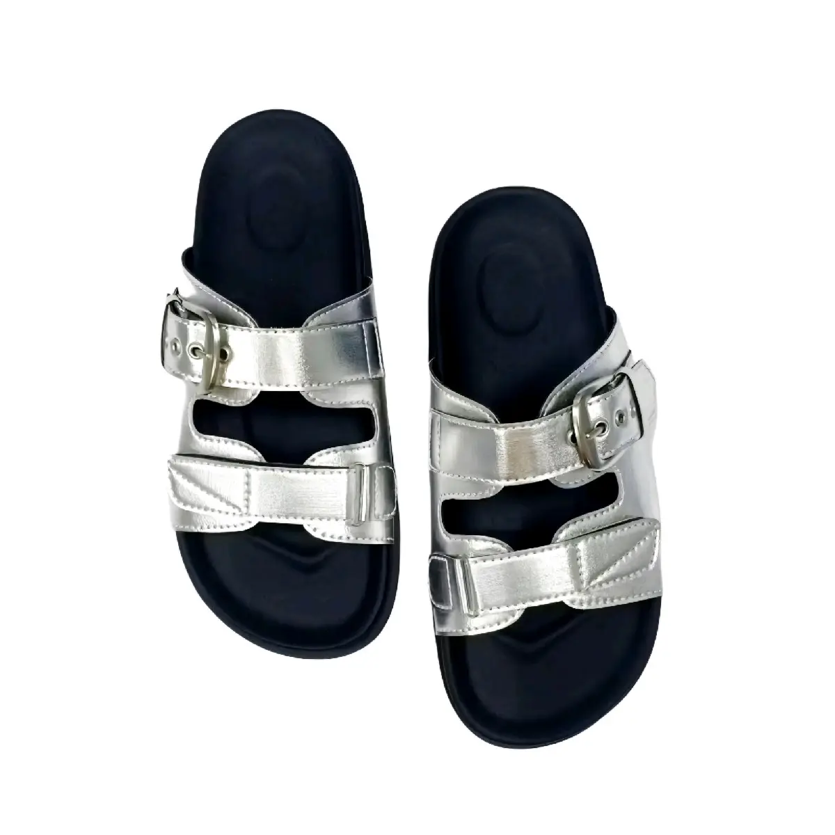 Sendal Karet Wanita Silver Selop Anti Selip Series Eva Rubber Ringan Empuk - Shoes, Cewek Sandal Jepit