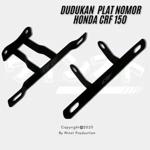 Dudukan plat nomor Honda CRF 150 L /  Breket plat nomor CRF 150 L  Depan dan Belakang
