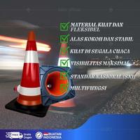 Gambar KERUCUT LALU LINTAS / TRAFFIC CONE SAFETY / KERUCUT PEMBATAS JALAN - Hitam dari SSBO Toko Kab. Tangerang 3 Tokopedia