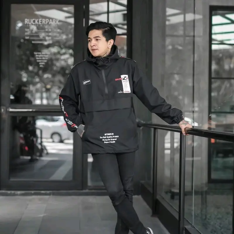 Jaket Cagoule Pria Distro Optimize - Jacket Parasut Waterproof Unisex Pria Wanita Nyaman Keren 1