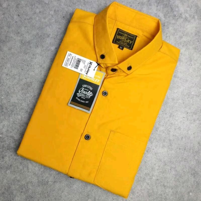 Kemeja hitam putih abu navy maroon Polos | Kemeja Formal | Kemeja Putih Polos Pria Lengan Pendek | Baju Kerja Pria 4