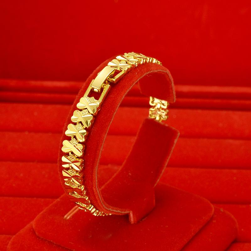 Product Introduction of Copper gold-plated watch chain, Geely bracelet, gold-plated accessories, non fading, non peeling alarm jewelry -24H shipping, free gift jewelry box 13