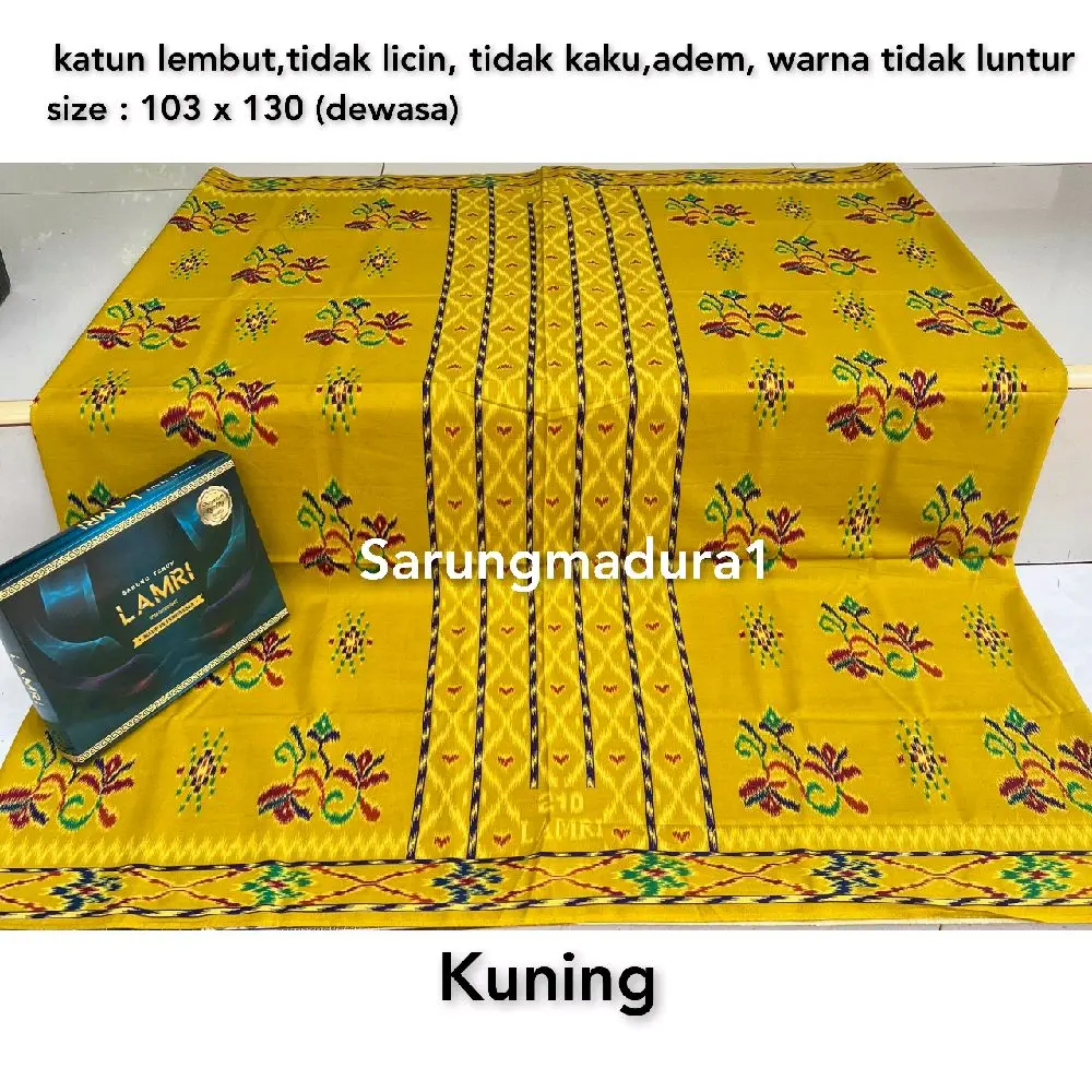 SARUNG LAMRI motif kembang bebas pilih warna