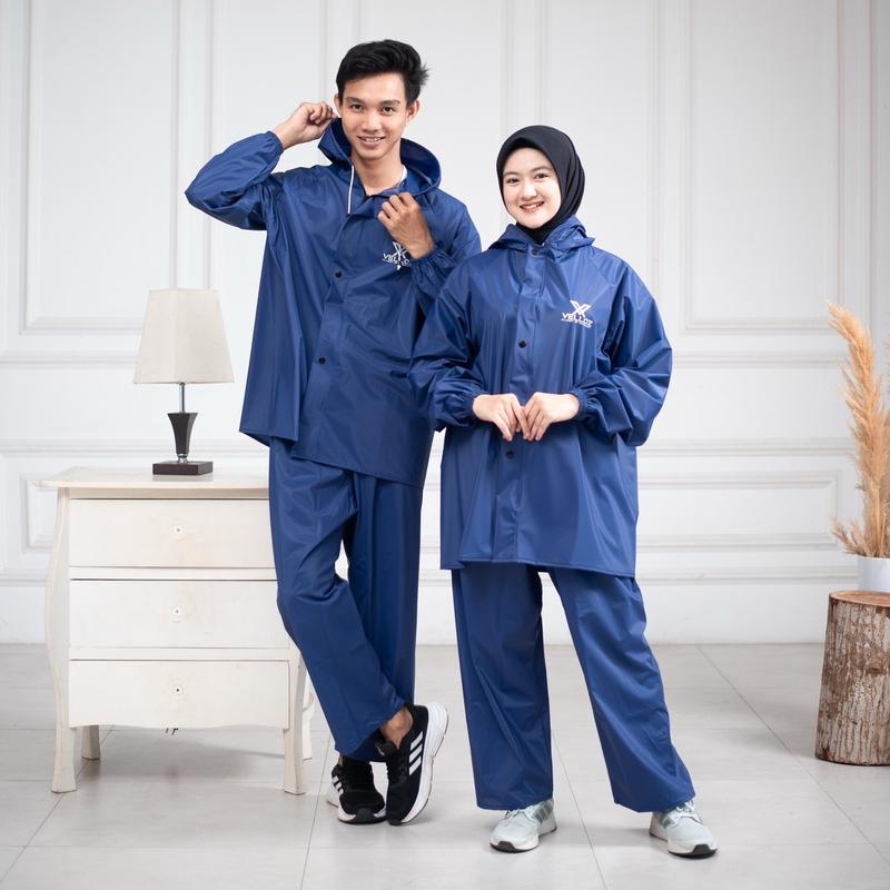 (PAKET HEMAT COUPLE) BELI 2 JAS HUJAN COUPLE Lebih Hemat Terbaik Pria Wanita Bahan Tebal Elastis Anti Rembes 2