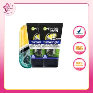 Kelontong Cantik | GARNIER Men Turbo Bright Dark spots Shaving Foam | Super Duo Foam